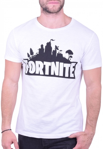 T-shirt fortnite λευκό