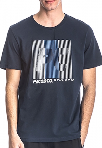 Paco & co 213505 t-shirt με τύπωμα μπλε