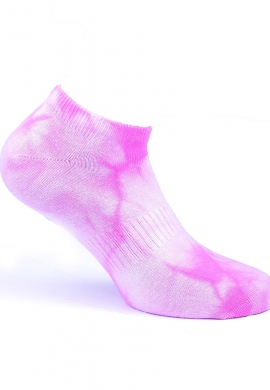 Kοντές κάλτσες σοσόνια tie dye ροζ