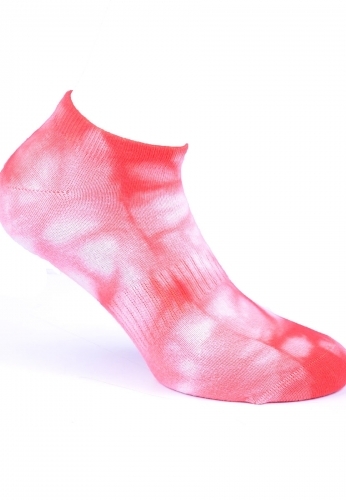 Kοντές κάλτσες σοσόνια tie dye κόκκινα