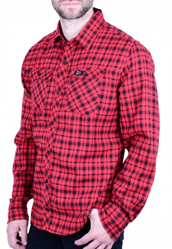 Biston 46-203-004 πουκάμισο flannel κόκκινο