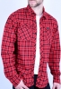 Biston 46-203-004 πουκάμισο flannel κόκκινο