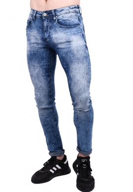 Ανδρικό Παντελόνι Bleached Denim μπλε