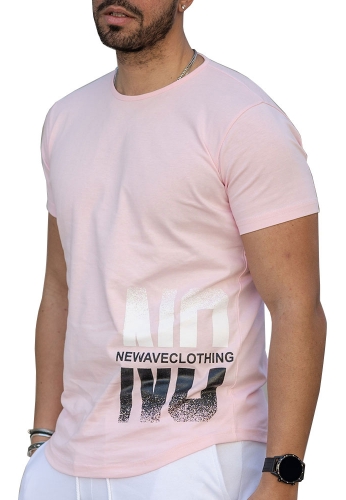 New wave 221-18  t-shirt ροζ