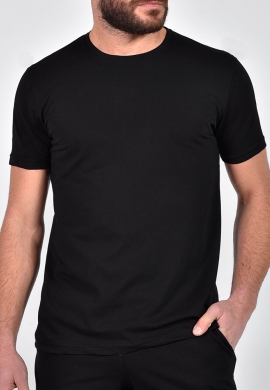 Clever 22240 T-Shirt Με Τύπωμα στην πλάτη Μαύρο