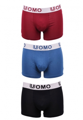 Ανδρικό εσώρουχο Boxer  UOMO σετ 3 τεμάχια