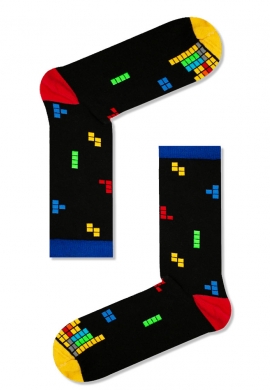 Vtex socks κάλτσες ψηλές unisex με σχέδια tetris