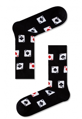 Vtex socks κάλτσες ψηλές unisex τραπουλόχαρτο