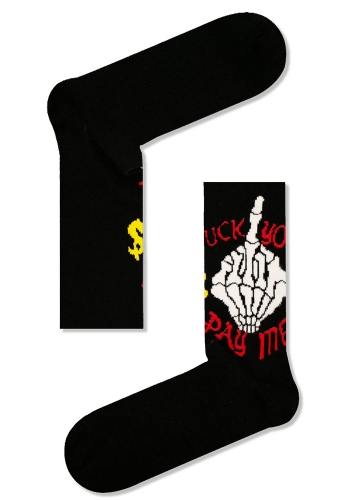 VTEX socks κάλτσες ψηλές unisex f*ck you pay me