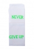 Vtex socks κάλτσες ψηλές unisex με quote Never Give Up