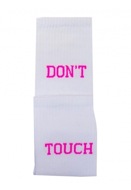 Vtex socks κάλτσες ψηλές unisex με quote Don't Touch