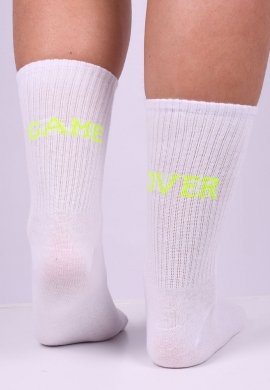 Vtex socks κάλτσες ψηλές unisex με quote Game Over