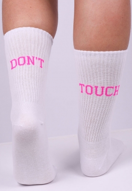 Vtex socks κάλτσες ψηλές unisex με quote Don't Touch