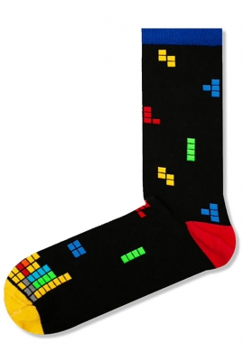 Vtex socks κάλτσες ψηλές unisex με σχέδια tetris