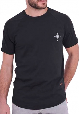 T-Shirt μονόχρωμο clever 21590 μαύρο