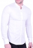 Mao collar shirt white