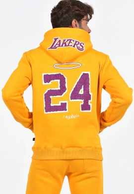 Clever 23190 ανδρικό φούτερ Lakers κίτρινο