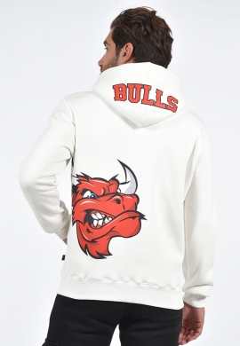 Clever φούτερ 23440 Chicago Bulls λευκό