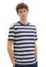 Tom Tailor 1040900 ανδρικό βαμβακερό t-shirt με ρίγες regular fit