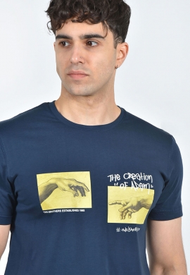 Clever ανδρικό βαμβακερό t-shirt 24410 regular fit