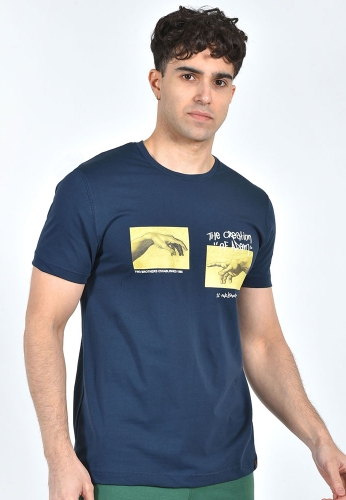 Clever ανδρικό βαμβακερό t-shirt 24410 regular fit