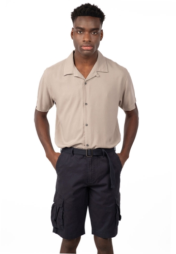 Rebase ανδρική βερμούδα cargo με ζώνη regular fit