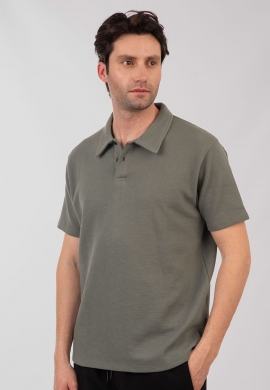 Double ανδρική πόλο μπλούζα βαμβακερή regular fit