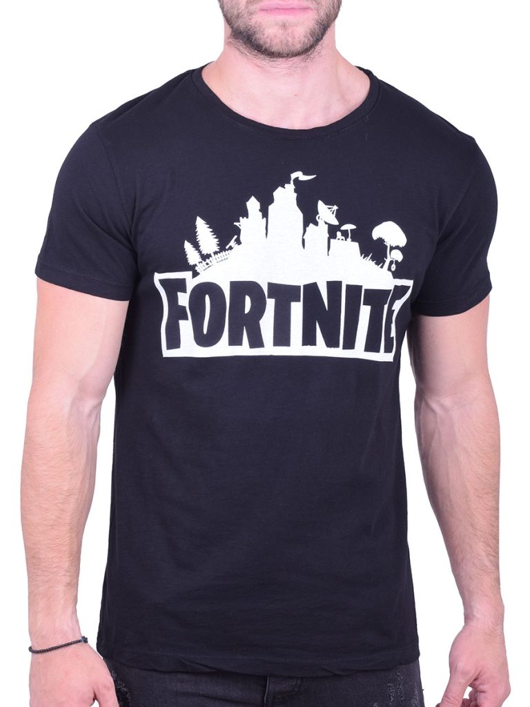 T-shirt fortnite μαύρο