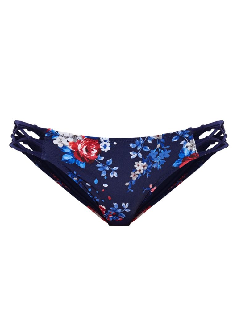 Μαγιό σλιπ μπικίνι φλοράλ μπλε