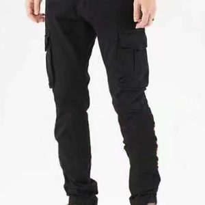 Παντελόνι υφασμάτινο cargo μαύρο