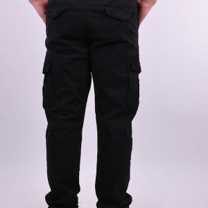 Παντελόνι υφασμάτινο cargo μαύρο