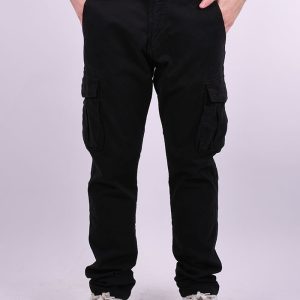 Παντελόνι υφασμάτινο cargo μαύρο