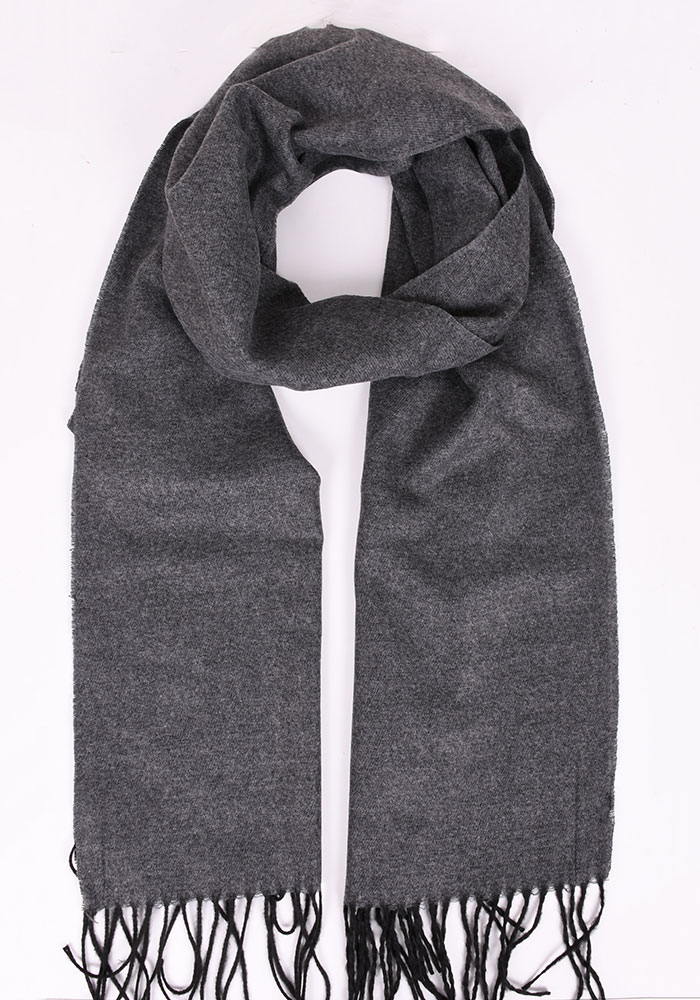 Κασκόλ unisex  μονόχρωμο με κρόσσια